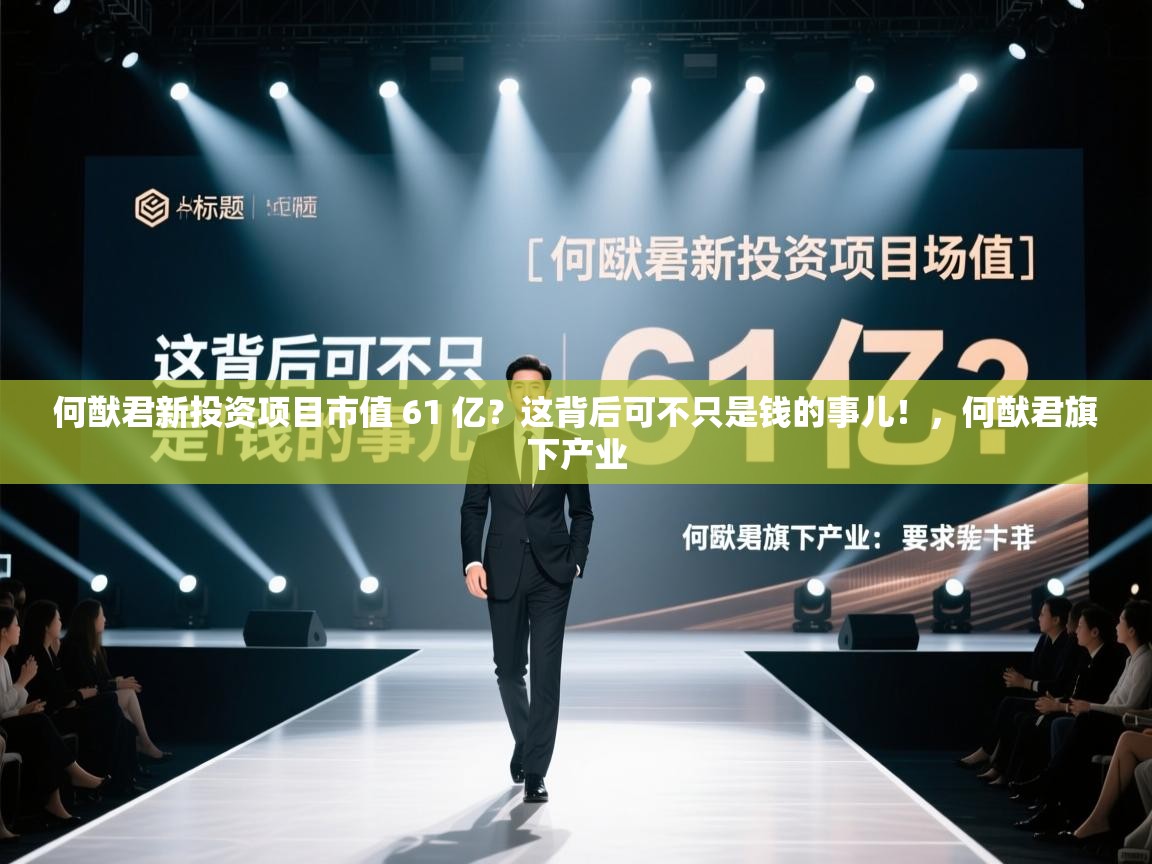 乐动体育娱乐-何猷君新投资项目市值 61 亿?这背后可不只是钱的事儿!,何猷君旗下产业 第3张